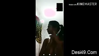 GF Showing Boobs And Pussy During Intimate Video Call