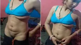 Sexy Bhabhi Getting Dressed After Wild Fucking Session At Home