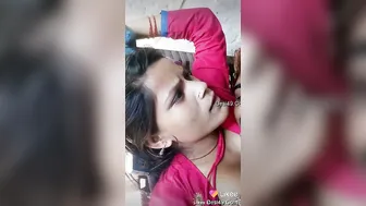 Village Lovers Kissing And Touching Intimately In Secret Spot