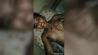 GF Masturbating And Fingering During Late Night Call
