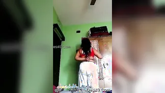 Catching My Desi GF Undressing In The Bedroom Today