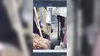 Neighbor Secretly Filming Aunty Changing Her Blouse Next Door