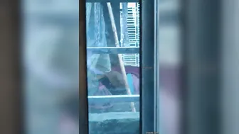 Neighbor Secretly Filming Aunty Changing Her Blouse Next Door