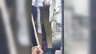Neighbor Secretly Filming Aunty Changing Her Blouse Next Door
