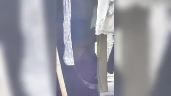 Neighbor Secretly Filming Aunty Changing Her Blouse Next Door