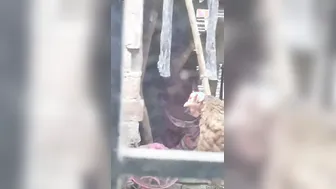 Neighbor Secretly Filming Aunty Changing Her Blouse Next Door