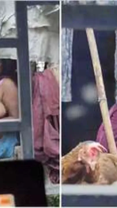Neighbor Secretly Filming Aunty Changing Her Blouse Next Door