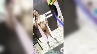 Horny Desi Babe Stripping Down Exposing Everything Part Four