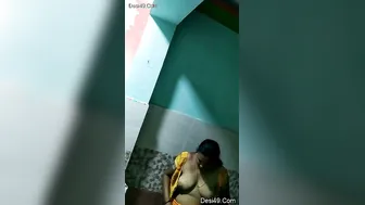 Busty Mallu Bhabhi Getting Dressed After Wild Session Caught Here