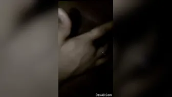 Village GF Fingering Her Tight Pussy Making Selfie For Bf