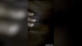 Village GF Fingering Her Tight Pussy Making Selfie For Bf