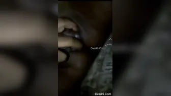 Village GF Fingering Her Tight Pussy Making Selfie For Bf