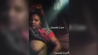 Village Bhabhi Stripping Naked Revealing Her Massive Boobs Alone