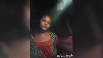 Village Bhabhi Stripping Naked Revealing Her Massive Boobs Alone