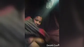 Village Bhabhi Stripping Naked Revealing Her Massive Boobs Alone