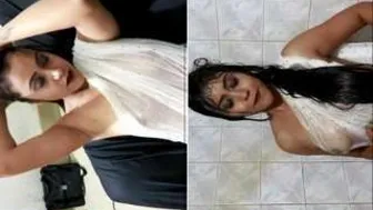 Sexy Married Woman Bathing Naked Caught On Hidden Camera Footage