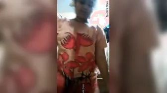 Village Girl Showing Off Her Thick Body And Shaved Pussy