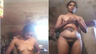 Slutty Desi Babe Undressing And Spreading Herself For Lover