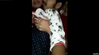 Boyfriend Squeezing His GF's Massive Boobs During Sex