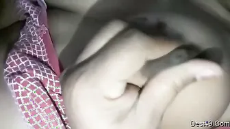 Bhabhi Playing With Her Huge Natural Boobs For The Camera