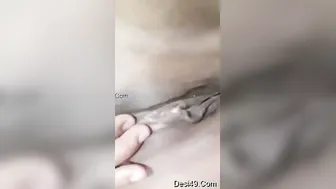 Nri GF Spreading Her Legs Exposing Her Soaking Wet Hole