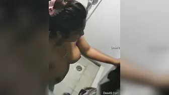Desi Babe Getting Dressed After Shower Caught By Hidden Camera