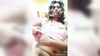 Bhabhi Stripping Off Her Clothes Showing Her Perfect Big Tits