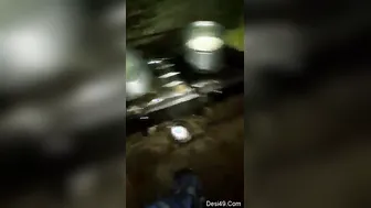 Married Wife Bathing Naked While Husband Films From The Door
