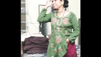 Married Bhabhi Stripping Naked While Hubby Films Her Sexy Body