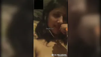 Horny Indian Gf Stripping And Showing Tits Pussy On Video Call