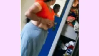South Indian Bhabhi Changing Clothes Captured On Hidden Camera