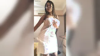 My GF Dancing And Stripping Naked To Bollywood Music