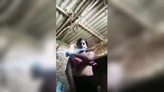 Shy Village Whore Undressing Exposing Her Nude Body To Me