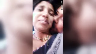 Desi Husband Squeezing His Wife's Soft Tits In Their Bedroom