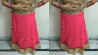 Curvy Indian Girl Flaunting Her Amazing Tits In Her Bedroom