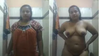 Married Bhabhi Stripping Down Revealing Her Body In Bedroom