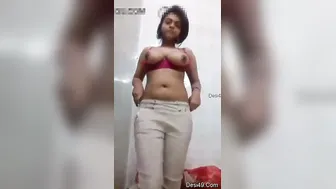 Slutty Gf Undressing Slowly Exposing Her Perfect Body To Lover