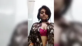 Slutty Gf Undressing Slowly Exposing Her Perfect Body To Lover