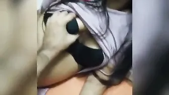 Boyfriend Squeezing My Soft Boobs Making Me Moan With Pleasure