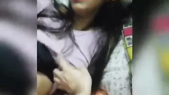 Boyfriend Squeezing My Soft Boobs Making Me Moan With Pleasure