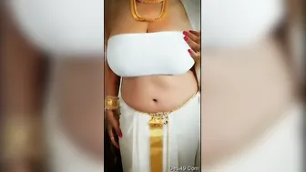 Married Aunty Exposing Her Massive Tits Craving Attention
