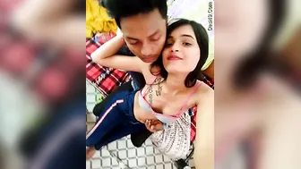 Kissing My Indian Gf While She Exposes Her Boobs For Me