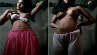 Village GF Slowly Stripping Naked Revealing Everything