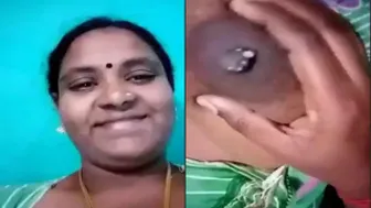 Tamil Aunty Proudly Showing Off Her Huge Milky Breasts