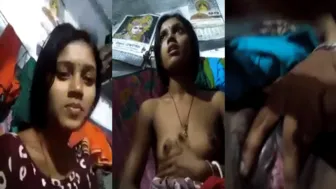 Tamil housewife in nature's garb MMS selfie episode