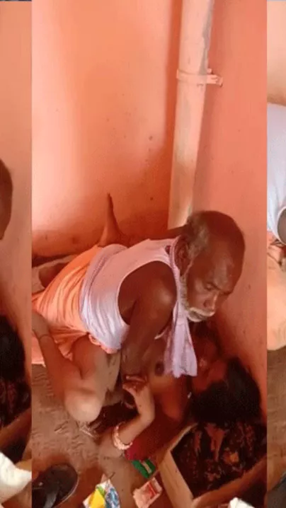 Dehati older lad sex with a village slut