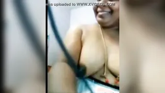 Aunty suit change clip caught on selfie web camera