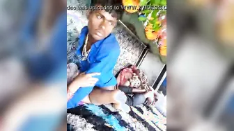 Truck driver fucking slut in front of cleaner chap