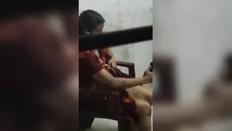 Telugu wife boob show on phone sex chat