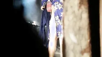 Catching My Married Neighbor Bathing Naked Through Hidden Camera